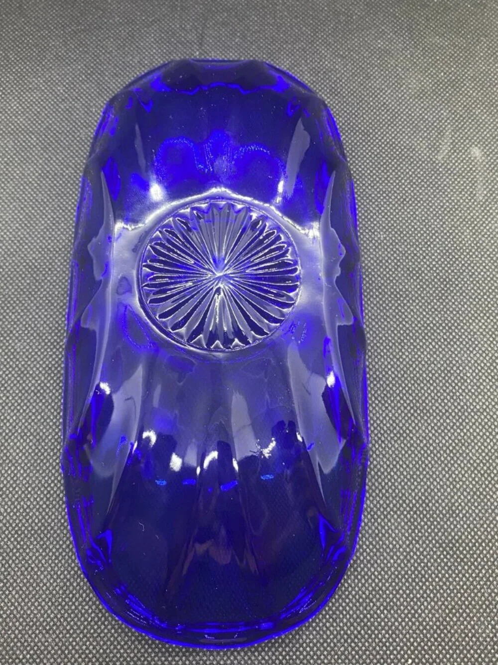 Cobalt Blue Banana Split Dish Anchor Hocking